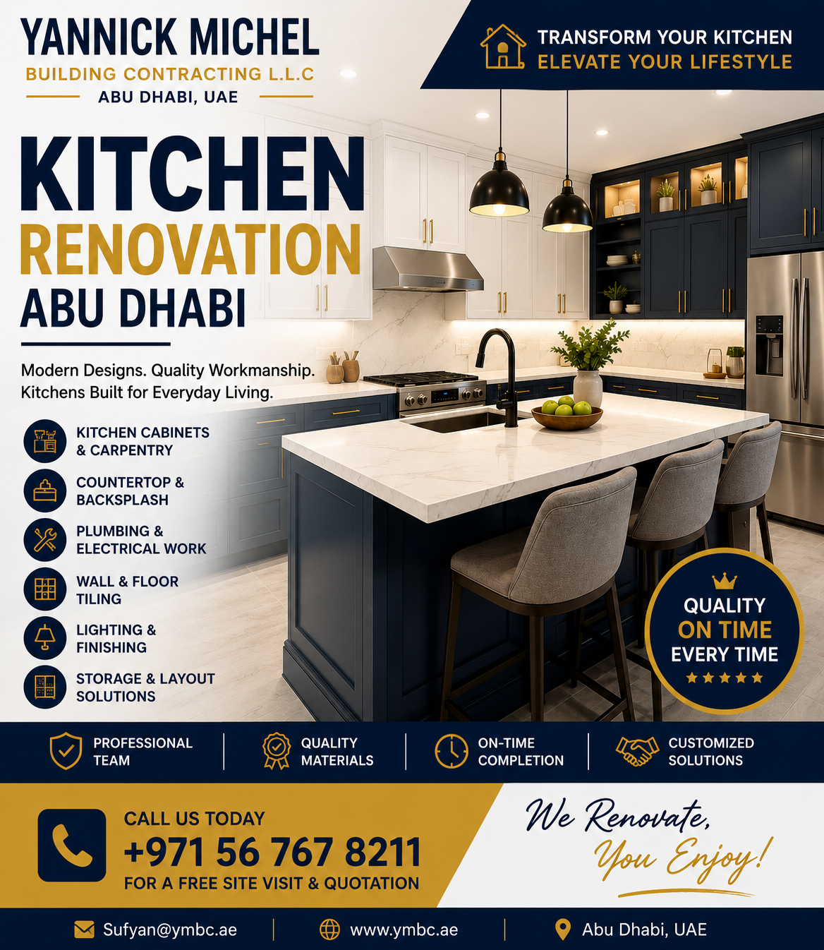 Kitchen Renovation Services Abu Dhabi: Transform Your Kitchen with Professional Remodeling
