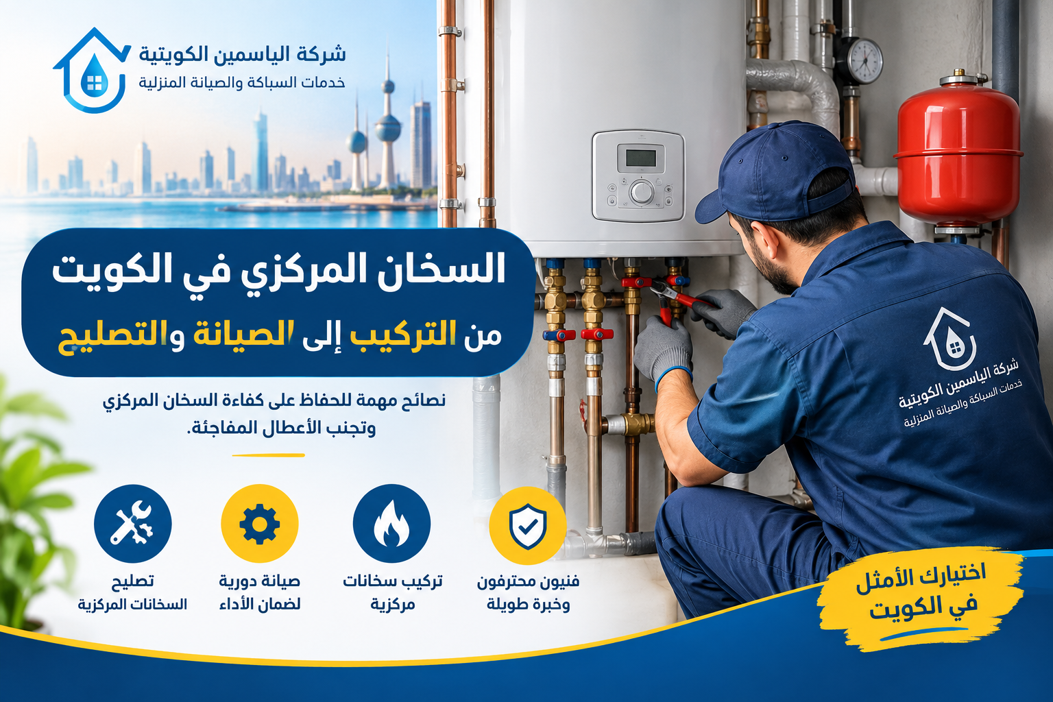 السخان المركزي في الكويت؟ كيف تختار النظام المناسب وتحافظ على كفاءته؟