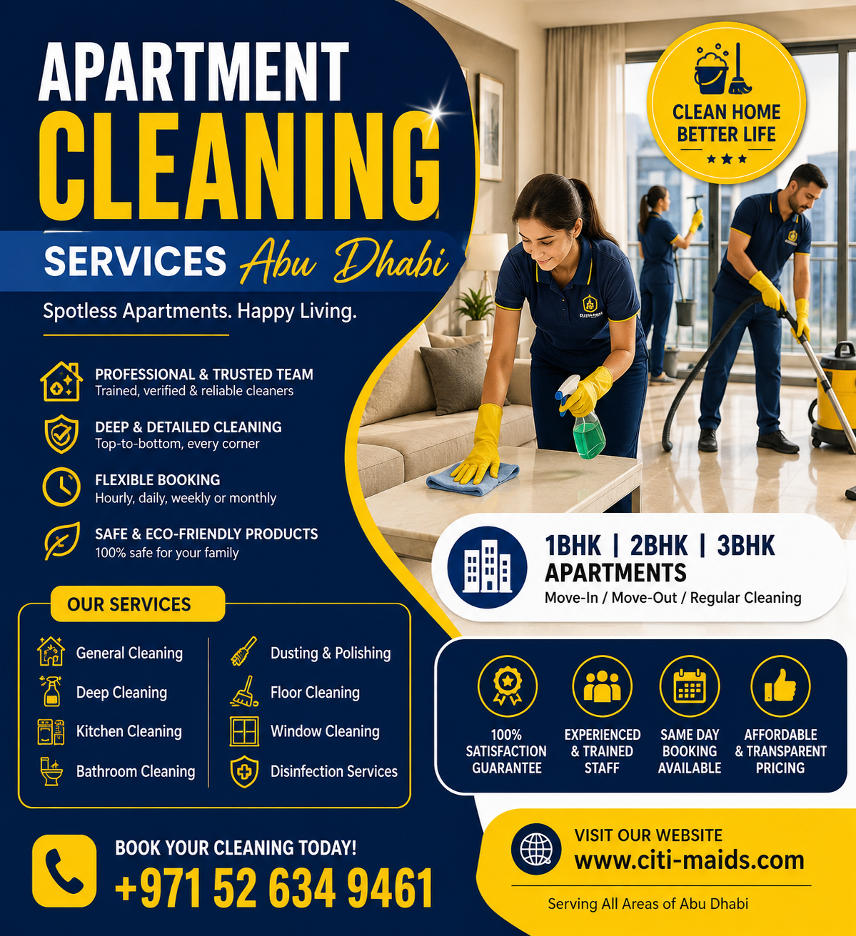 Apartment Cleaning Services Abu Dhabi