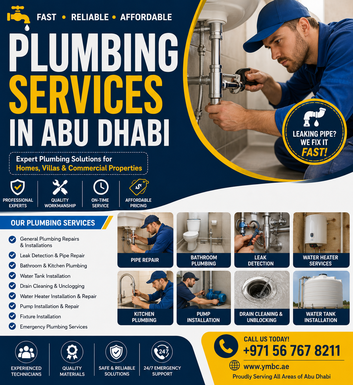 Plumbing Services in Abu Dhabi