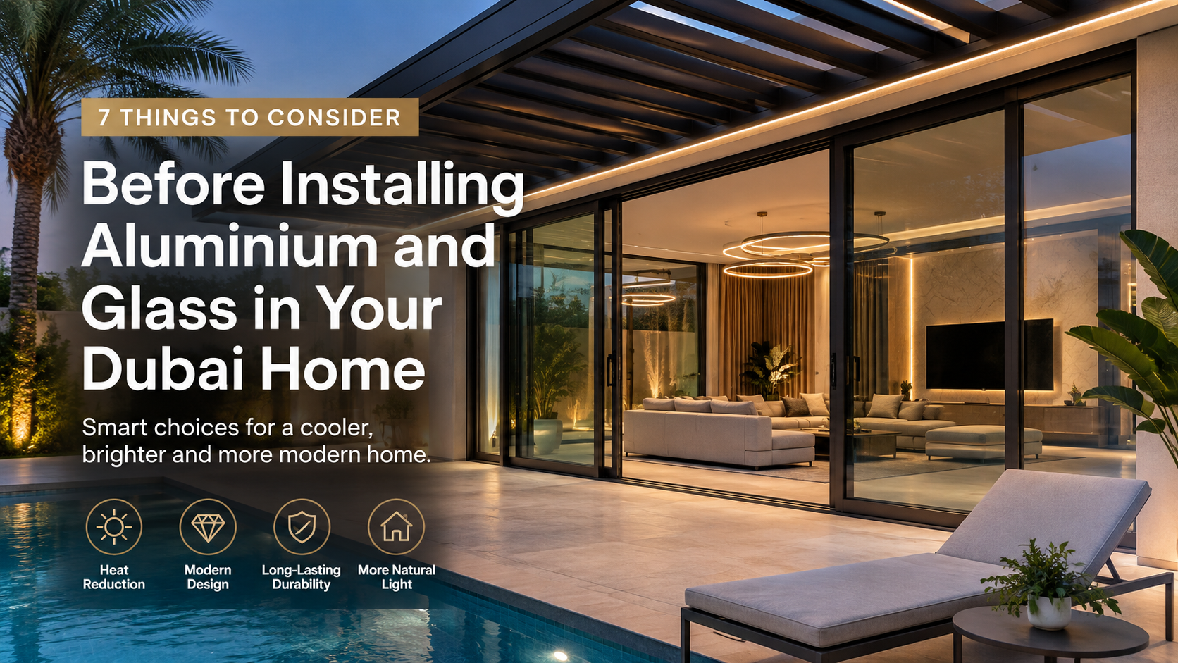 7 Things to Consider Before Installing Aluminium and Glass in Your Dubai Home